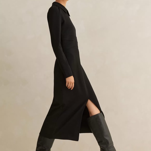 ME + EM Travel Tailoring Midi Shirt Dress - Picture 4 of 10